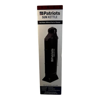4Patriots Sun Kettle Solar Water Heater Open Box Appears Unused