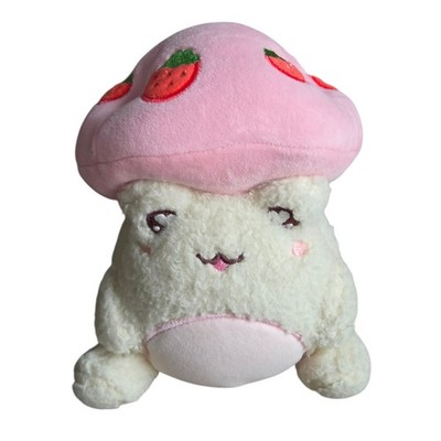 Plush Goals Cuddle Barn 6'' Inch Strawberry Fields Toadstool Wawa Mushroom Frog