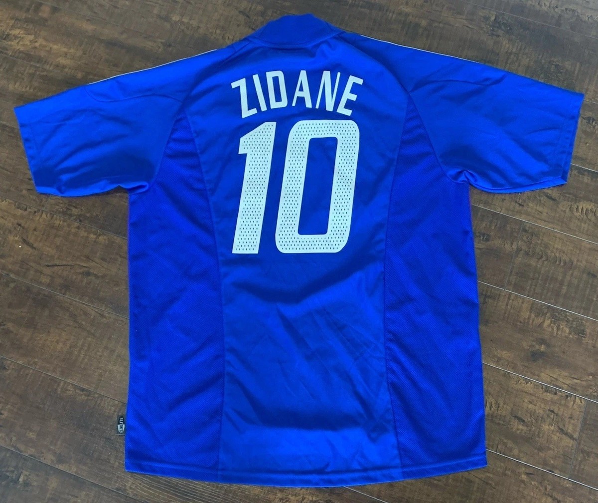 2002 VTG adidas France National Zinedine Zidane Men's Size L