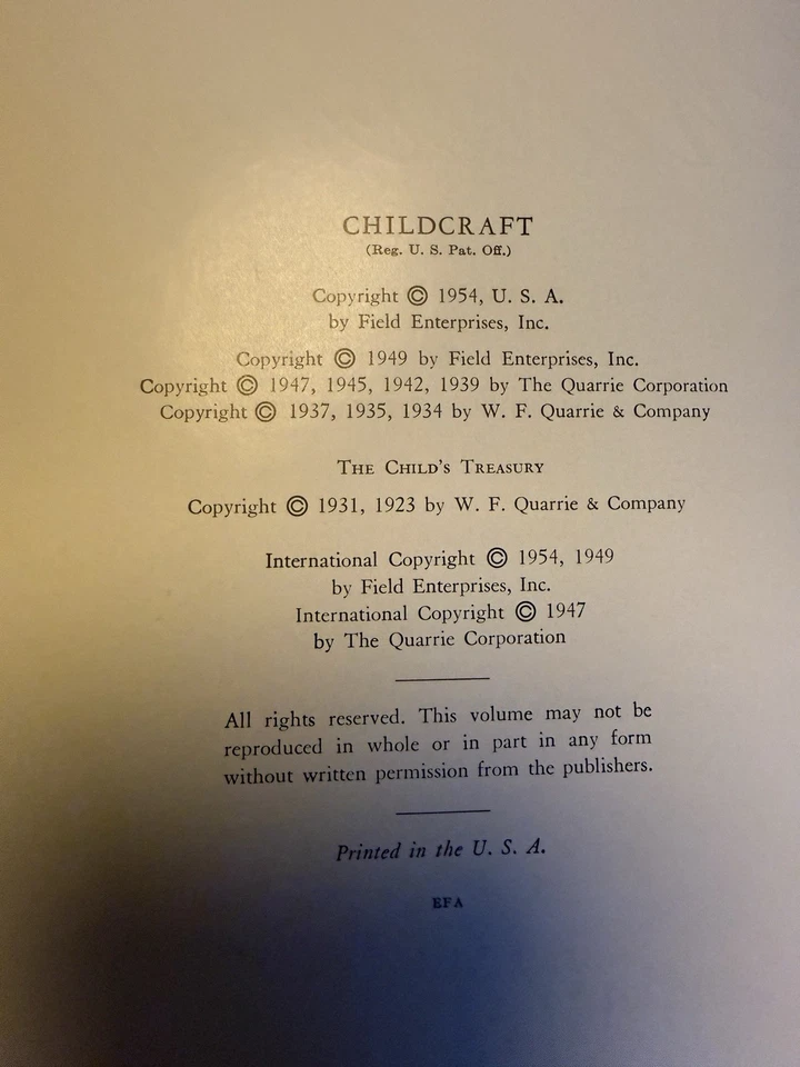 CHILDCRAFT 1954 Complete Set of 15 Volumes Hardcover Books Set Vintage - Image 4 of 4