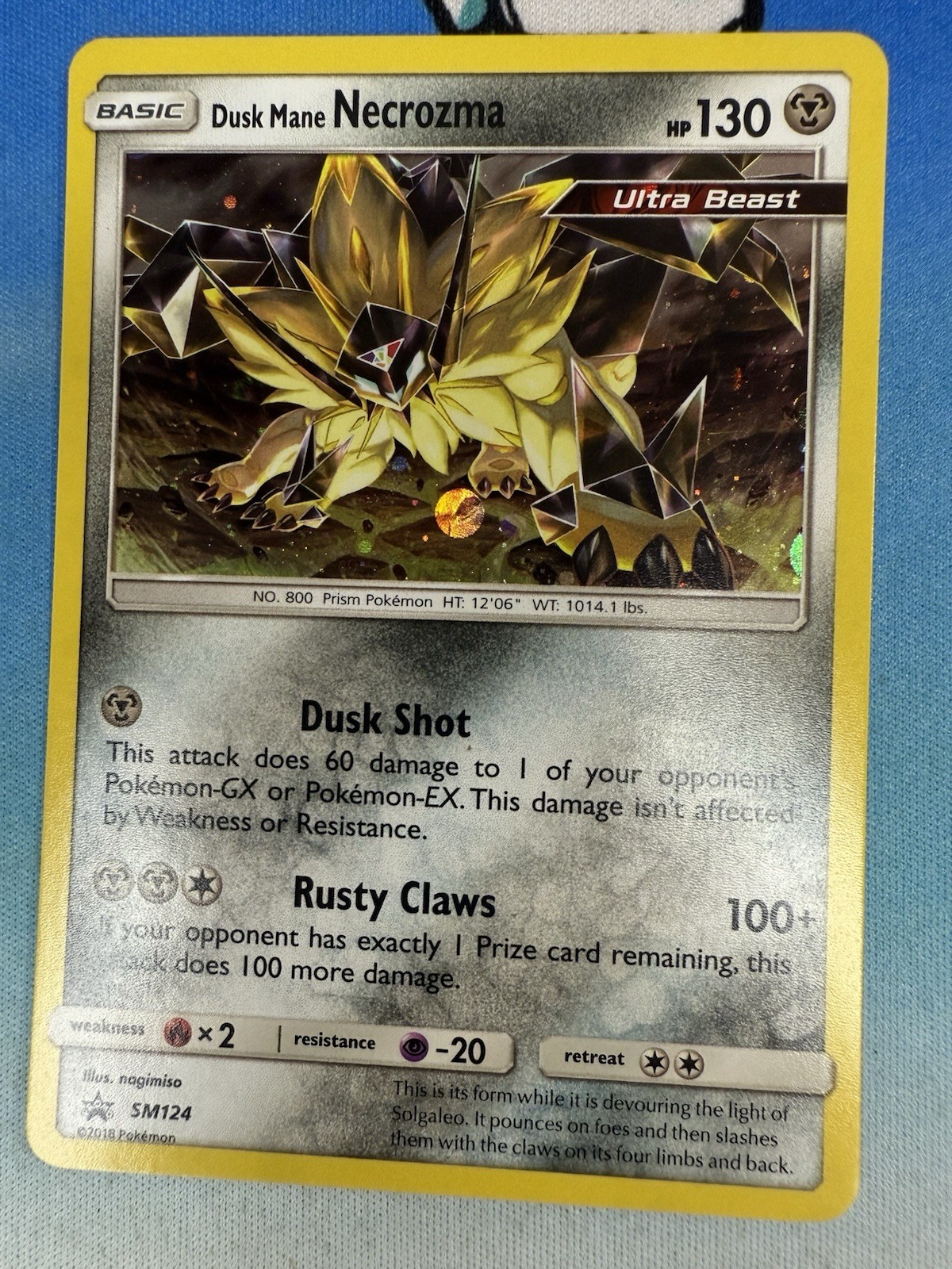 Dusk Mane Necrozma SM124 Ultra Beast Cosmos Holo Promo Pokemon Card