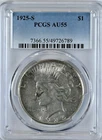 1925-S PEACE Silver Dollar AU55 PCGS Graded $1 Coin 7366