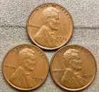 1939-p 1939-D 1939-S  Lincoln Wheat Cents - [XF EF] Extremely Fine ~ B692