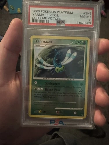 Pokémon TCG Yanma Shiny SH9 Supreme Victors Reverse Holo Rare PSA 8