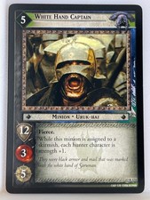 LORD OF THE RINGS TCG RISE OF SARUMAN RARE CARD 17R123 WHITE HAND CAPTAIN ex