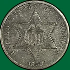1859-P Three Cent Silver — photo from another recent sale