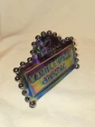 VINTAGE IMPERIAL GLASS CANDLEWICK CRYSTAL IRIDESCENT DEALER SIGN VERY NICE!