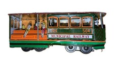 Mid Century San Francisco Cable Car collectible Tin Vintage Style Great Gift