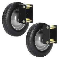 8 Inch Heavy Duty Rubber Caster Wheel, Gate Helper Support Side Mount for Swi...