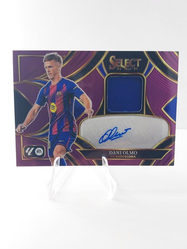 Dani Olmo Purple Patch Auto/49 FC Barcelona 2025-26 Panini La Liga Select Soccer