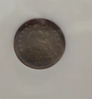 1843 Seated Liberty Silver Half Dime VF, 5C coin DGC certified