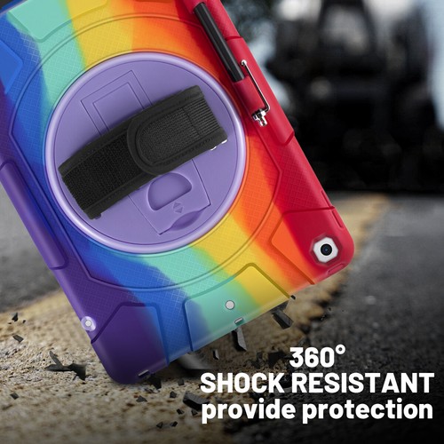 For Apple iPad 9th/8th/7 Gen 10.2" Case Heavy Duty Shockproof Rotate Stand Cover - Picture 5 of 21