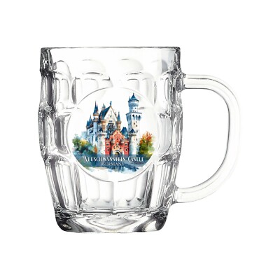 Tübinger Bierkrug Neuschwanstein Castle 20 oz Oktoberfest Germany Bierdeckel