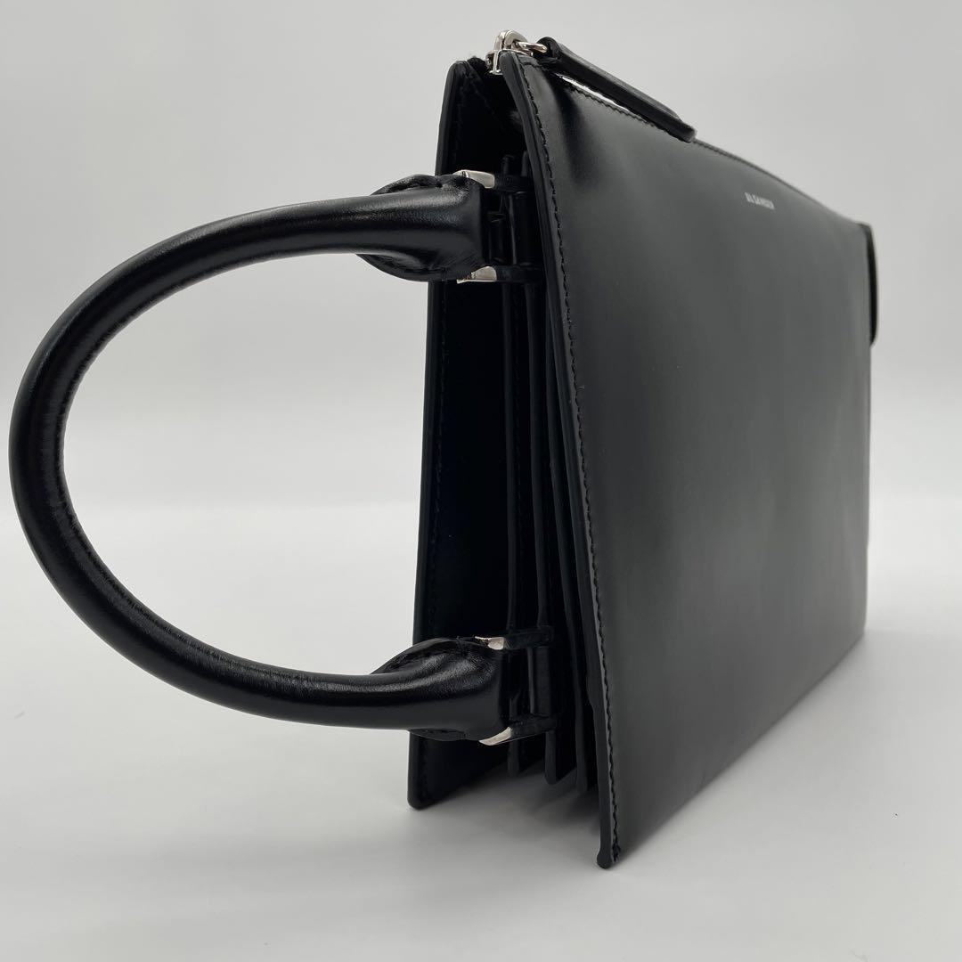 Jil Sander Tootie 2Way Silver Shoulder Bag Clutch Crossbody