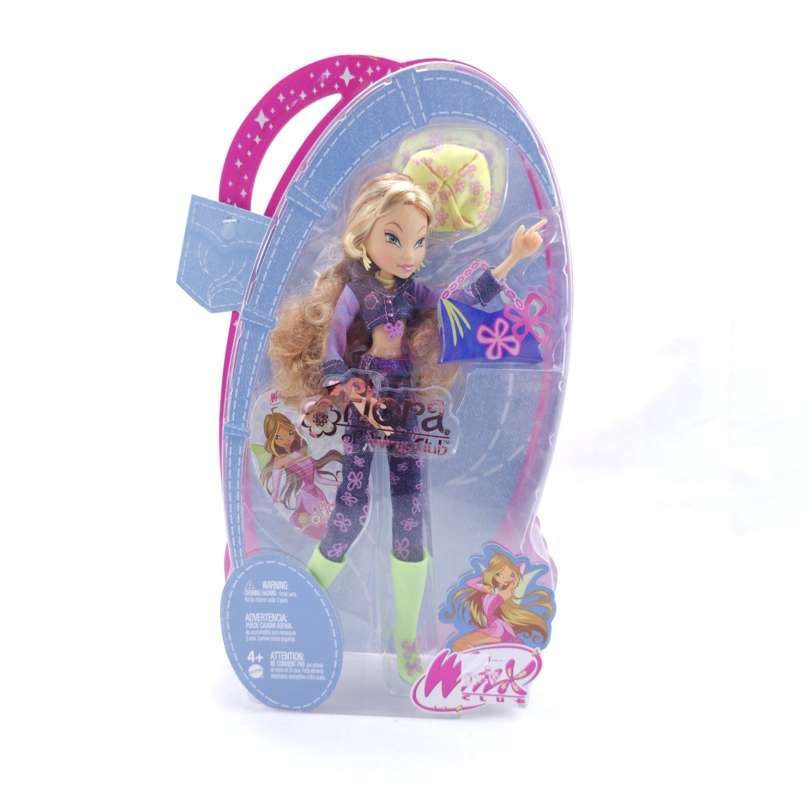 Mattel Winx Club 2006/2007 Flora Denim Fashion Doll NIB