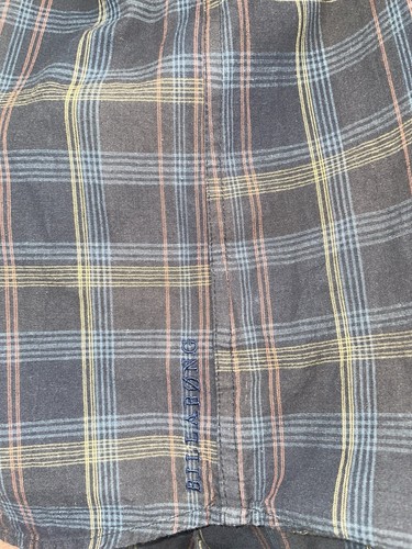 Billabong Men’s Brown Stripe Check Shirt Long Sleeve Pocket Detail 100% Cotton M - Picture 11 of 12