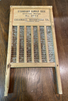 Vintage Maid-Rite No 2072 Wash Board Columbus Washboard Co. | eBay