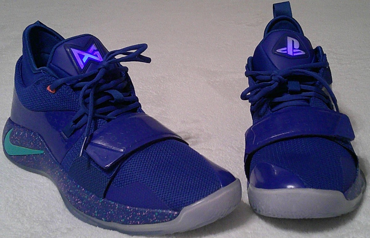 Nike Air PG Playstation Blue Paul George Size 12 Basketball