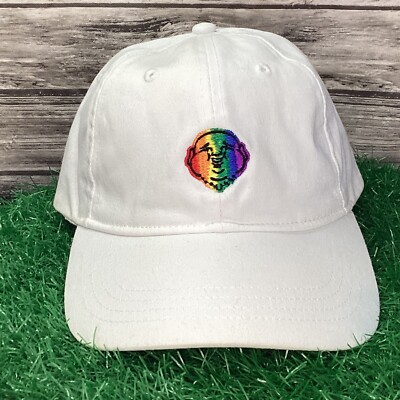 NWT True Religion Rainbow Buddha Logo Hat UNISEX True Religion Rainbow Buddha Logo Hat Cap White Strapback  main image 2