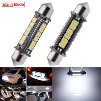 24V 24 SMD 3030 LED 44mm Festoon Bulb Truck Lorry Interior Marker White 6000K