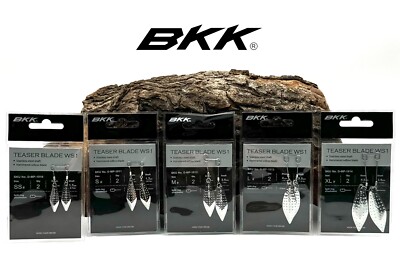 BKK Teaser Blade WS1 Willow Spinnerblatt Silver 5 Größen bis 35mm für Titandiver