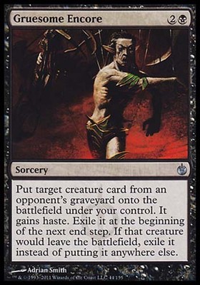 4x Gruesome Encore Mirrodin Besieged MtG Magic Black Uncommon 4 x4 Card  Cards