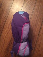 HEAD Jr Youth Ski Mittens Insulated Gloves Purple/Pink, Size XXS NWT Age 1-2