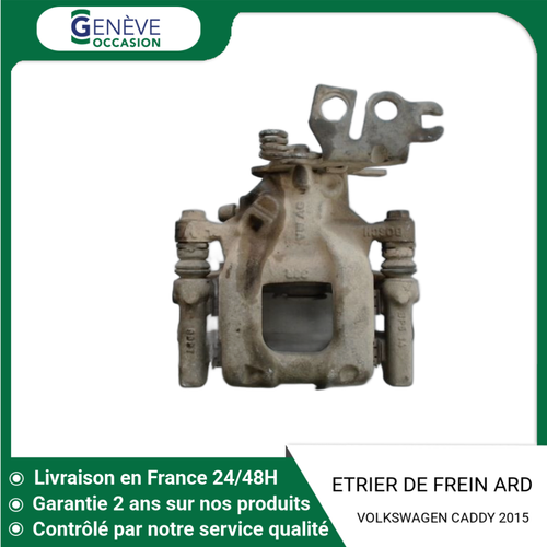 2 étriers Frein Arrière Gauche+droit CQD Pour VW Caddy 3 (2004-2015) - Neufs, Réf. 2K0615423/24