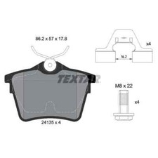 TEXTAR Bremsbelagsatz, Scheibenbremse 2413501