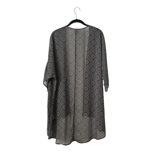 Top kimono LuLaRoe Lindsay para mujer talla S encubrimiento multicolor claro semi transparente nuevo con etiquetas - Imagen 4 de 7