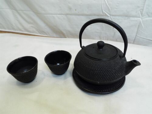 Vintage Żeliwny japoński czajniczek Zestaw do herbaty Hobnail Czajnik do herbaty Tetsubin Nambu Garnek - Zdjęcie 1 z 6