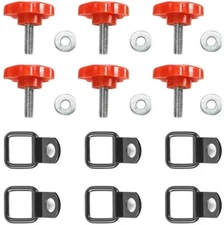 Hard Top Thumb Screw, Washer and Nut Fastener KIT For Jeep Wrangler YJ JK JKU JL