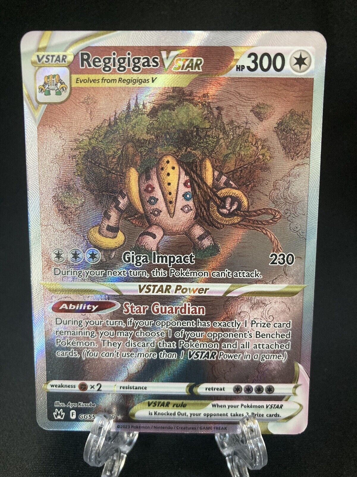 Regigigas Vstar Crown Zenith Galarian Gallery GG55/GG70 Full Art | Pokémon TCG