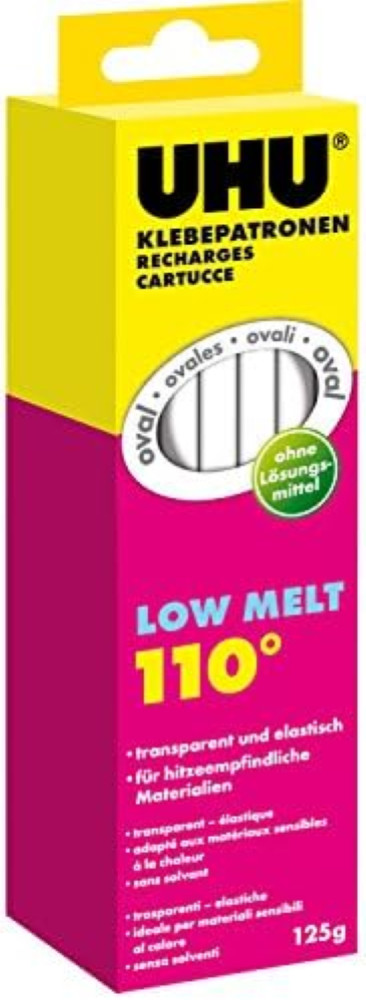UHU 48610 Pistola Colla a Bassa Temperatura 110°C per Polistirolo e DIY