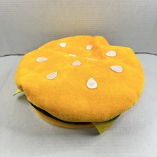 HAMBURGER HAT - The Cheeseburger Cap Food-Prop-Halloween Funny Party Costume