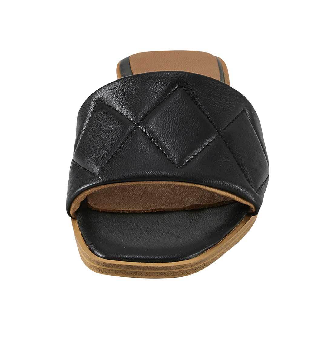 APL HEINE Damen Schaf Nappaleder Pantolette schwarz