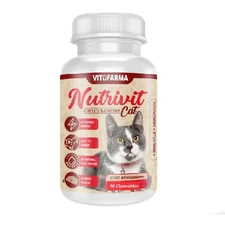 Vitofarma Nutrivit Multivitamin for Cats 90 Chews Nutritional Supplement for cat