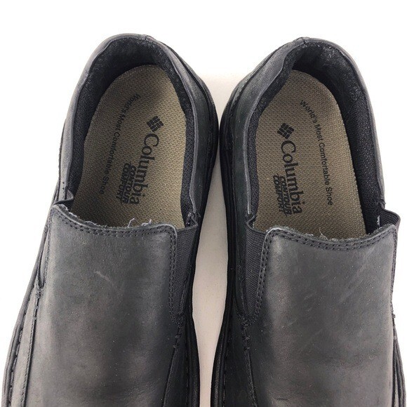 Columbia \'Big Pines\' Black Leather Casual Slip on Loafers 11 s-l400.jpg main image 3