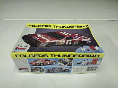 Vintage Monogram 1/24 Folgers Thunderbird Model Kit Partially Assembled For Part
