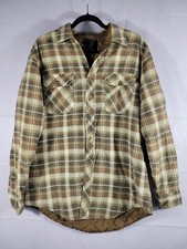 Northwest Territory Vintage Shacket Quilt Lined Mens L Flannel Jacket Button Up