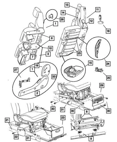Genuine Mopar 2001-2004 Chrysler PT Cruiser Folding Seat Latch Handle 5080892AA
