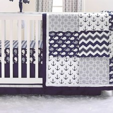 belle nautical crib bedding