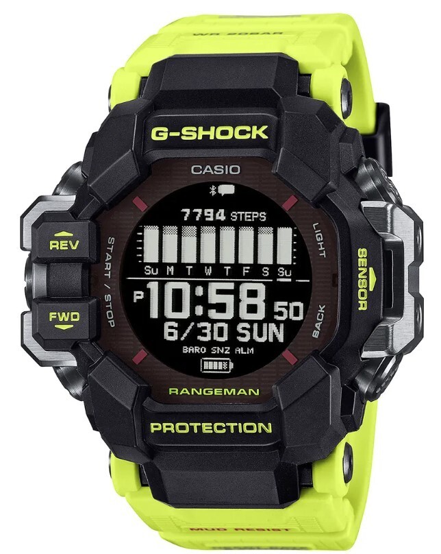 時計 G-SHOCK RANGEMAN GPR-H1000RY-1A9JR Casio G-Shock Master of G Rangeman Rescue Yellow Men's Watch GPR