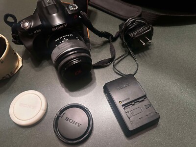 Sony Alpha DSLR-A230 10.2MP Camera 2GB SD Card SAL75300 75-300mm