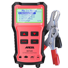 BST100 Car Battery Tester 12V, 100-2000 CCA Load Tester Digital Automotive Alter