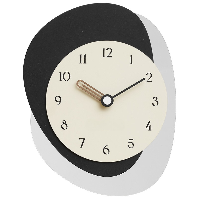 Modern Simple Wall Clock for Living Room Decor Background-image