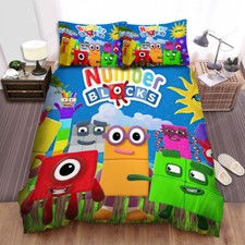 200*200CM Numberblocks Bedding Set Quilt Duvet Cover Enlightenment Animation