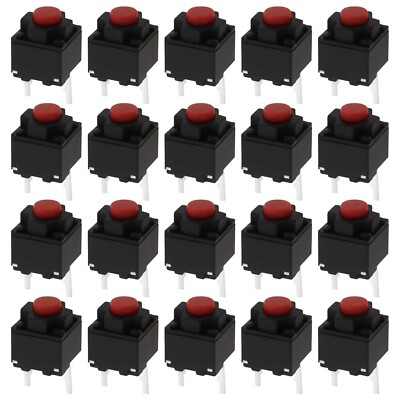 20Pcs Silent Mute Button Square Micro Mouse Tactile Push