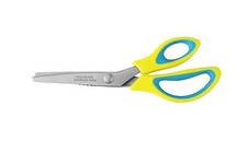 Pinking Shears 9" with ergonomic soft cushion plastic handle,great for fabric ,
