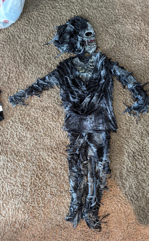 Disfraz de Zombie The Living Dead Walking Dead Niño Monstruo Halloween, M (8-10) Foto 3 de 4